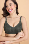 Zivame Freeform Padded Non Wired 3/4th Coverage Tshirt Bra - Four Leaf Clover — thumbnail 4